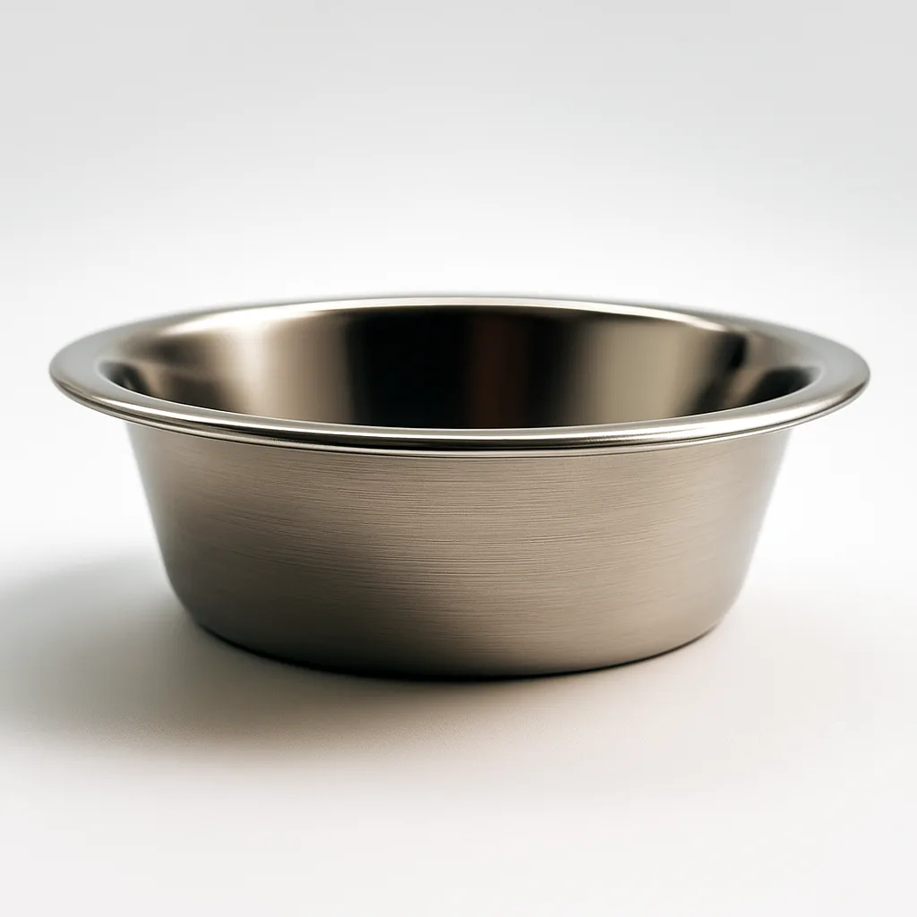 Stainless Steel 8oz Cat Dish Durable Non-Slip Food Water Bowl