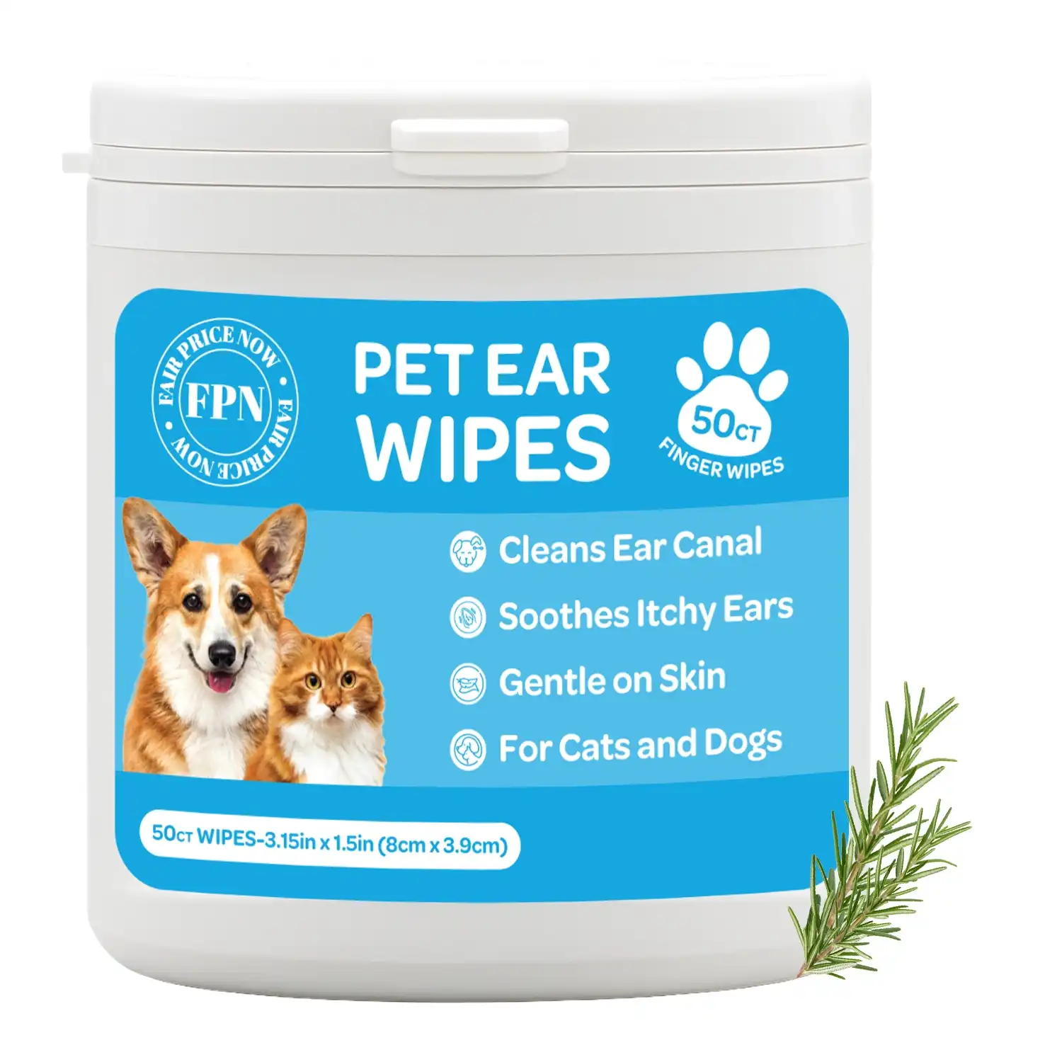 Pet Ear Finger Wipes