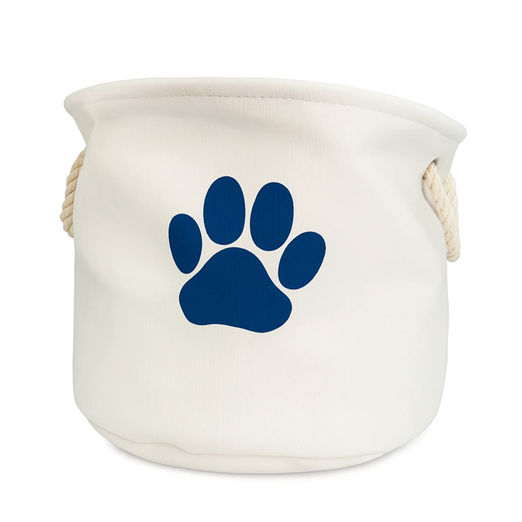 A woman riding a bicycle with a cat in a Pet Bin. The Pet Bin contains pet treats