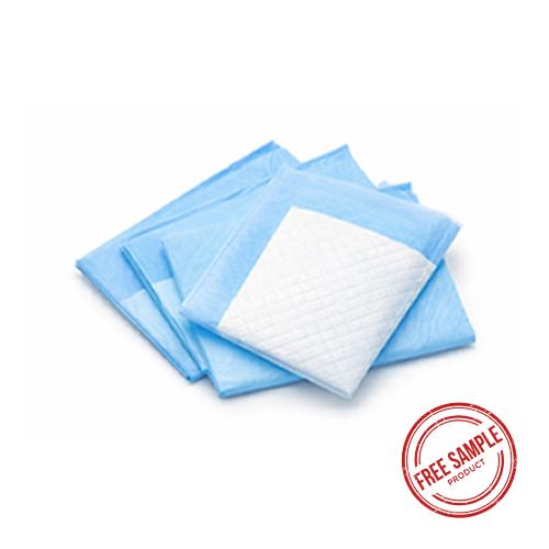 Free sample of large 24x24 inch scented blue pet training pads