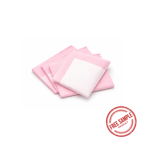 Free sample of small 13x18 inch scented pink pet training pads